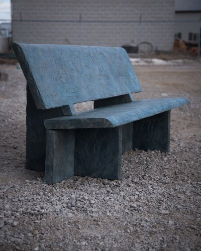 Walttools Heirloom Slate Bench Precast Concrete Mold Set 6 ft Slate