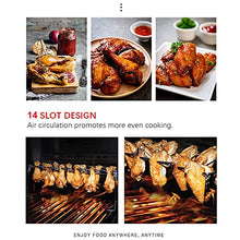 NRFJFOP BBQ Beef Chicken Leg Wing Grill Rack 14 Slots Stainless Steel Barbecue Drumsticks Holder Smoker Oven Roaster Stand with Drip Pan