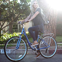 sixthreezero Women's 3-Speed Comfort Bike with Rear Rack, 26" Wheels/17" Frame, Cream
