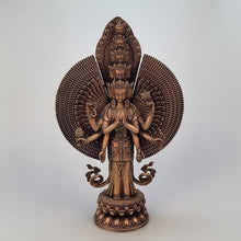 FENGSHUI-CAISHEN Pure Copper Thousand Hand Guan Yin Statue Brass