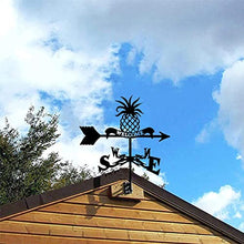 Pineapple Metal Weathervane Stainless Steel Weather Vane with Roof Mount Roof Garden Decorations for Outdoor Farm Yard Garden Gazebo Wind Vane (Style 5) (Style 1)