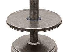 Hiland HLDS01-WCG Tall Propa ne Patio Heater, 48,000 BTU w/Table and 33" Heat Shield, Hammered Bronze