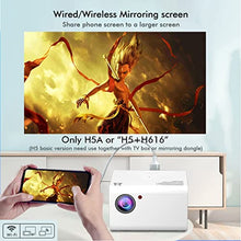 TEDILUVI H5 Mini Led Projector 1920*1080p Resolution Support Full Video Beamer for Home Cinema Theater Pico Movie Projectors