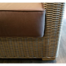 Padma's Plantation Nautilus Outdoor Loveseat Brown