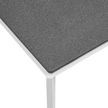 Lounge Sectional Sofa Chair Set, Aluminum, Metal, White Blue Navy, Modern, Outdoor Patio Cafe Bistro