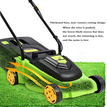 AMYYTL 12-Inch Electric Lawn Mower Corded Electric Walk-Behind Push Mower Portable Outdoor Corded Electric Lawn Mower