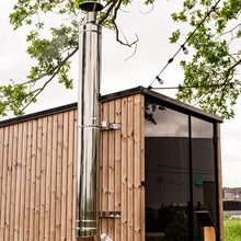 HUUM Chimney Kit, Sauna Wood Stove Chimney Set (Thru-Wall Backside)
