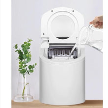XXGDCOLP Ice Maker Home Milk Tea Shop Commercial Bar Round Outdoor Portable Mini Cubes