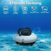 KANGJIEM Pool Cleaner Robot, Swimming Pool Cleaning, Automatic Vacuum with Top Handle, Cordless Automatic Pool Cleaner, Automatic Vacuum Cleaner for Above Ground