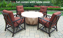 Oakland Living Charleston 5-Piece Deep Sitting Chat Set Antique Bronze