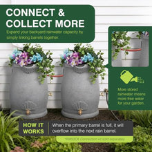 Good Ideas Rain Wizard Urn Shaped Water Collection Barrel 50 Gallon, 2 Pack