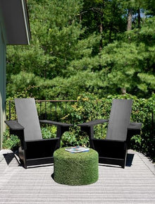 Dash & Albert Samson Indoor/Outdoor Area Rug 9' x 12' Black Striped Handwoven Washable