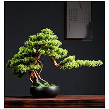 YXIANG56Q Fake Plants Welcome to the Real New Living Room Hotel Home Jewelry Green Plant Pot Potted Soft Root Carving Biser Plant Decoration Ornaments Bonsai Tree(C)