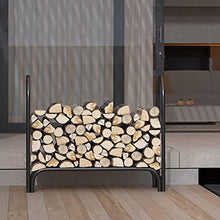 DOIBG Heavy Duty Outdoor Firewood Rack S Organizer Large Wrought Iron Log Carrier for Fireplace Stove and Fire Pit Floor Firewood Holder Accessory