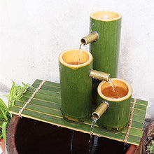 GenSDH Bamboo Fountain Kit,Landscape Decoration, Bamboo Waterstatue,Fish Tank Stone Fountain,Indoor Outdoor Garden Fountain,Home Decor Ornaments,Yard Art Decoration A 45Cm Decor