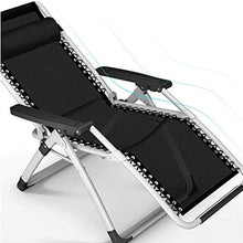 Renovation House Chairs Lounge Chairs Folding Zero Gravity Reclining Outdoor Lounge Patio Chairs Adjustable Folding Recliner for Deck Patio Beach Yard Pack Durable (Color : Without mattress)