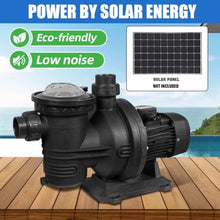 Solar Powered Swimming Pool Pump,900W 92GPM Hybrid Swimming Pool Pump Kits with MPPT Switching Controller,AC 85-260V / DC 110V
