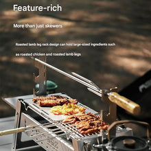 Thickened Barbecue Grill Barbecue Grill Household Stainless Steel Foldable Outdoor Portable Camping 16pcs-38