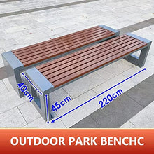 Outdoor Park Backless Bench Patio Seating, Terrace Porch Courtyard Garden Backless Bench, Weatherproof Heavy Bench, 2-6 Seats (Size : 40X45X220CM)