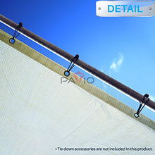 Patio Paradise 15' x 35' Shade Cloth with Grommets, Sun Shade Sail Rectangle with Straight Edge, Outside Patio Cover Pergola Shades Canopy, UV Block Shades Fabric for Backyard Garden, Beige