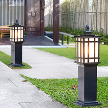ZEELYDE Post Lights Outdoor,Waterproof Garden Lights Outdoor Lawn Lights Villa Community Landscape Lights Die-Casting Aluminum Lighting Fixtures LED Floor-Standing Night Street Lights Post Lights