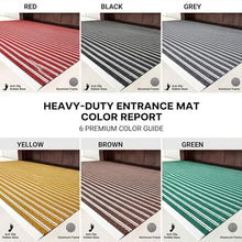 Front Door Mat Indoor Outdoor Entrance, All Season Heavy Duty Doormat, Non Slip Absorbent Entryway Floor Mat(Black WxL 100x150cm/3.3x4.9ft)