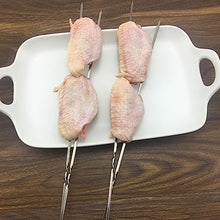 NYTFHMS Shish Kabob Skewers, Barbecue Sticks, Stainless Steel Grilling Skewers, Easy to Wear Meat, Reusable, for Camping, Party,35 * 0.36 * 0.1cm-500