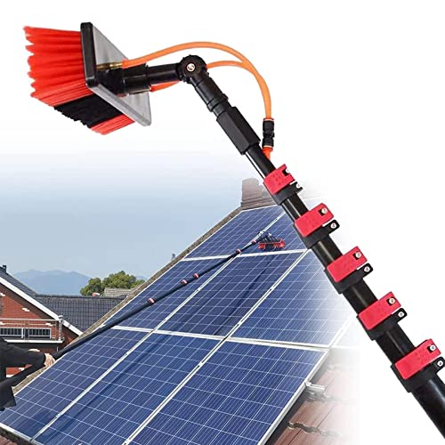 3m-10m Window Cleaning Telescopic Pole, Water Fed Extendable Brush Suitable for Cleaner Conservatory Roof Photovoltaic Panel Cleaning Photovoltaic Panel Cleaning/Window Clean