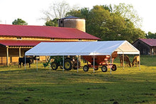 ShelterLogic 18' x 40' SuperMax Heavy Duty Steel Frame Canopy White