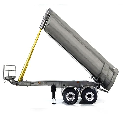 TOUCAN RC HOBBY LESU Metal Hydraulic Dumper Trailer Pump for 1/14 Tractor Truck Gray