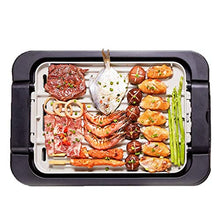 AFPSDLFJDLS Electric BBQ Smokeless Grill Rotisserie Griddle Catering Equipment Kebab Barbecue Plate Nonstick