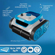 Inopool Latitude Plus Cordless Pool Vacuum 180-Min Sensor-Driven Blue