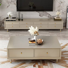 living room table Classic Rectangular Coffee Table, Fashionable and Luxurious Living Room Coffee Table, with Large Capacity Storage Drawer, Champagne Silver outdoor side table ( Size : 80x65x45cm )