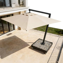 LUNISOLVEIL Umbrella Stand Base with 4 Lockable Wheels 1100LBS Capacity