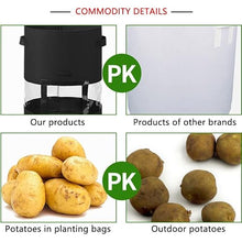 2 Size Plant Grow Bags Potato Bag Home Garden Pot Greenhouse Vegetable Growing Bags Moisturizing Garden Bag Tools (Color : C2 Size : 7 Gallon 30x35cm) (B 1 7 Gallon 30x35cm)