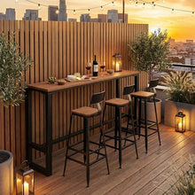 Outdoor Bar Table Weather Resistant Extra Long Patio Bar 47.2"-102.4"