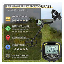 JIQHOHX Underground Metal Detector, Underground Metal Detector Accurate Locating Gold Digger Treasure Hunter Depth 2.5 M Detector Pointer High Accuracy Lightweight (with GP Pointer)