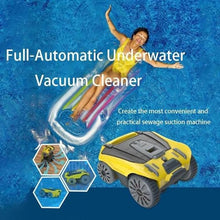 WZUOPG Cordless Robot Swimming Pool Cleaner, Automatic Swimming Pool Vacuum Cleaner, Running Time of 300 Minutes, Fast Charging, Suitable for Swimming Pool Surfaces