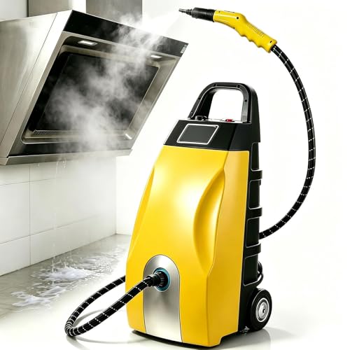 High Pressure Steam Washer Jet Washer 3000W,Power Wash with Accessories,for Patio and Car,Portable for Cleaning Drives,Vehicles,Garden Yellow