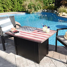 Endless Summer The Americana Outdoor Propane Fire Pit Table, 40" x 28"