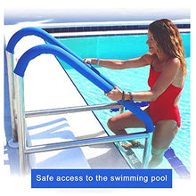 Swimming Pool Hand Rail Height 31.9x22.4Inch with Installation Kit Handrails Cover- Easy Mount Non-Slip Pool Safety Products Hand Grab Rail