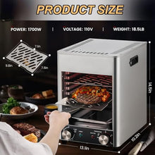 XYWGBMS Stainless Steel Steak Oven, Portable BBQ Steak Broiler,800 Degree Tabletop Steak Cooker Machine,220V,110V