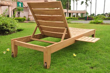 TeakStation Grade-A Teak Wood Luxurious Multi Position Atnas Sun Chaise Lounger Steamer - Furniture Only #TSCHAT