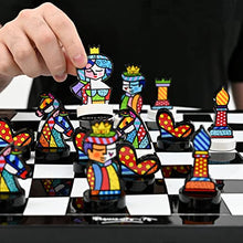 BRITTO Luxury Chess Set Enamel Painted Multicolor