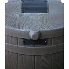 Good Ideas Rain Wizard 50 Gallon Plastic Rain Barrel Water Collector with Brass Spigot Brown