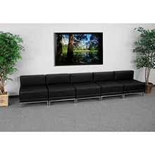 BizChair 5-Piece Black LeatherSoft Lounge Set