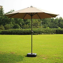 USZWBY Parasols Garden Lawn Outdoor UmbrellaparasolTable Sun Canopy Steel Pole Umbrella UV Protective Outdoor Parasol (Khaki)