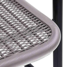 MNCVXAXG Patio Chairs 8 Pack Plastic Rattan Steel Frame