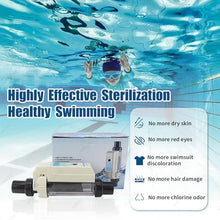 DFEDHF Saltwater Chlorinator for Swimming Pools - Automatic Chlorine Generator Machine, 8g/H to 20g/H, Efficient Saltwater Pool Cleaner, Easy Maintenance, High Performance EC12, EC12