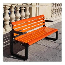 Garden Benches Wrought Iron Park Bench - Welded Backrest Garden Bench for Outdoor Seating